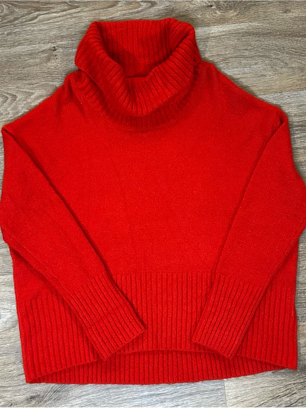 Rachel Zoe Women’s Medium Red Turtleneck - Knit Sweater